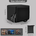 38”L x 30”W x 28”H Waterproof Generator Cover, 600D Outdoor Generator Covers Heavy Duty Generator Protection Cover Universal for 5500-15000 Watt Portable Generators
