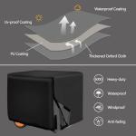 38”L x 30”W x 28”H Waterproof Generator Cover, 600D Outdoor Generator Covers Heavy Duty Generator Protection Cover Universal for 5500-15000 Watt Portable Generators