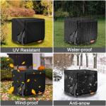 38”L x 30”W x 28”H Waterproof Generator Cover, 600D Outdoor Generator Covers Heavy Duty Generator Protection Cover Universal for 5500-15000 Watt Portable Generators
