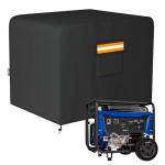 EVRBUL Generator Cover, 30”L x 30”W x 26”H Heavy Duty Waterproof 420D All-Weather Generator Cover with Storage Pocket Compatible with Most Generators 6000-11000 Watt (Black)