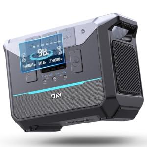 Portable Power Station 1800W (Surge 3000W), 1382.4Wh LiFePO4 Battery Generator, Fast Charging Solar Generator for Camping & RVs, Off-Grid Power Outage, Home Emergency Backup