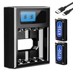 2x6720mWh Rechargeable Battery Pack for Xbox One with Charging Station, New Upgrade High Capacity Battery Replacement for Xbox Series X/Xbox Series S/Xbox One S/Xbox One X/Xbox One Elite