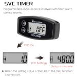 NInE-ROnG Digital Hour Meter,Vibration Activation,Maintenance Reminder,Resettable Job Timer,User Lock,for Generator Marine ATV Lawn Mower Motor and Equipment That Vibrates at Work