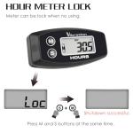 NInE-ROnG Digital Hour Meter,Vibration Activation,Maintenance Reminder,Resettable Job Timer,User Lock,for Generator Marine ATV Lawn Mower Motor and Equipment That Vibrates at Work