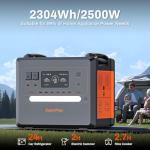 SolarPlay 2500W Portable Power Station(Peak 4800W), 2304Wh Solar Generator with 200W Solar Panel BMS Emergency Solar Battery Backup for Home Camping Outdoor Battery Backup