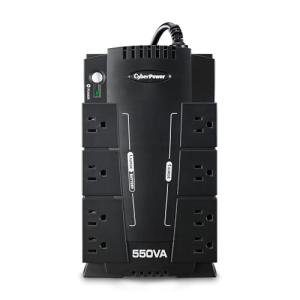 CyberPower CP550SLG Standby UPS Battery Backup and Surge Protector, 550VA/330W, 8 Outlets, Compact, UL Certified