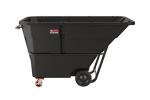 Suncast Commercial Standard Duty 1.5 Cubic Yard Roto-Molded Tilt Truck with Integrated Brake, Towable Design, 1300-Pound Capacity