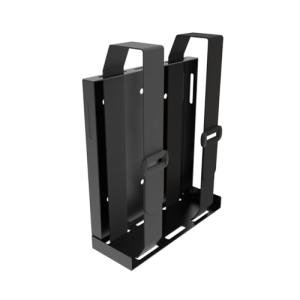 JINGCHENGMEI Universal Wall and VESA Mount -Adjustable Mount with Straps for Small Computers, UPS, Modems, Cable Boxes or Other Electronic Devices, Metal, Black