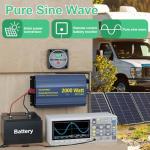 Power Inverter 2000Watt Pure Sine Wave Inverter 12V to 110V 120V AC with PD36W USB-C 40A AC Terminal Blocks Builtin UL Fuse Compatible with Lithium Battery Starlink for Car Off-Grid Solar RV VOLTWORKS