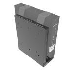 JINGCHENGMEI Universal Wall and VESA Mount -Adjustable Mount with Straps for Small Computers, UPS, Modems, Cable Boxes or Other Electronic Devices, Metal, Black