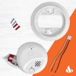 First Alert Smoke Alarm, Interconnect Hardwire Detector with Battery Backup, SMI100-AC, 3-Pack