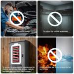 2 Packs 12V 100Ah MINI LiFePO4 Lithium Battery,1280Wh BCI Group 24 Lithium Iron Phosphate Battery 100A BMS 6000+ Cycles,Ideal For RV,Solar Off-Grid Systems,Backup