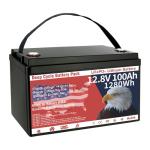 12V 100Ah LiFePO4 Lithium Battery, Group 31 Lithium Iron Phosphate 15000+ Deep Cycles & 10-Year Lifespan with Built-in BMS, 1280Wh Low Temp Protection for Solar System, Home Energy, RV, Off-Grid