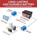 12V 100Ah LiFePO4 Lithium Battery, Group 31 Lithium Iron Phosphate 15000+ Deep Cycles & 10-Year Lifespan with Built-in BMS, 1280Wh Low Temp Protection for Solar System, Home Energy, RV, Off-Grid