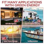 12V 100Ah LiFePO4 Lithium Battery, Group 31 Lithium Iron Phosphate 15000+ Deep Cycles & 10-Year Lifespan with Built-in BMS, 1280Wh Low Temp Protection for Solar System, Home Energy, RV, Off-Grid