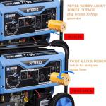 Shore Power Adapter,NEMA L5-30P Male to NEMA 5-15R/5-20R Female RV Generator Adapter, Marine 30 Amp to 110V 15 Amp/120V 20Amp Household Regular Inlet Connector