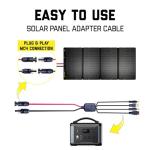 SunJack MC4 Solar Panel to Portable Power Station Adapter Cable, XT60 / Anderson / DC7909 and DC8020 (8mm) Plug Connectors, Charge Solar Powered Generator Battery (12AWG, 10FT/3M)