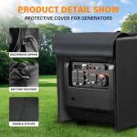 YAFFEY Generator Cover 26”L x 20”W x 20”H, Fits Most 3000-5000W Generators, Heavy-Duty Waterproof Oxford Fabric, Windproof with Zipper Closure for Outdoor Protection