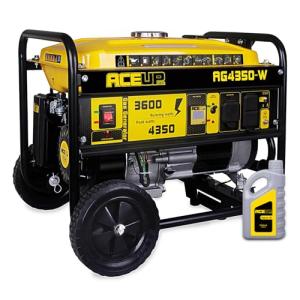 Aceup Energy 4,350 Watt Gas Generator Portable for home use, Gas Powered generator with Wheels Kit, 30A Outlet, EPA & CARB Compliant