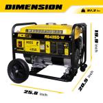 Aceup Energy 4,350 Watt Gas Generator Portable for home use, Gas Powered generator with Wheels Kit, 30A Outlet, EPA & CARB Compliant