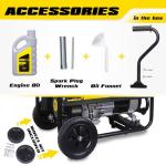 Aceup Energy 4,350 Watt Gas Generator Portable for home use, Gas Powered generator with Wheels Kit, 30A Outlet, EPA & CARB Compliant