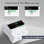 Generator Transfer Switch, 100A 120V Automatic/Manual Transfer Switch for Generator Backup Power & RVs, 50/60Hz, LED Display, CE Certified