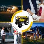 Aceup Energy 4,350 Watt Gas Generator Portable for home use, Gas Powered generator with Wheels Kit, 30A Outlet, EPA & CARB Compliant