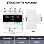 Generator Transfer Switch, 100A 120V Automatic/Manual Transfer Switch for Generator Backup Power & RVs, 50/60Hz, LED Display, CE Certified