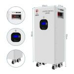 SaiJiaoYang 15kwh Lifepo4 48V 300Ah Lithium Battery, Build in 16S 200A BMS Deep Cycle with CAN and RS485 Communication Interface, Ideal for Home Energy Storage, RV, Solar, Off-Grid 51.2V 300Ah