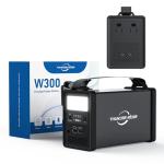 Portable Power Station 300W 299wh Lithium Battery Small Portable Generator for Home Use Camping Travel Emergency Hunting Outdoor, Large Power Bank with AC Outlet for Laptop