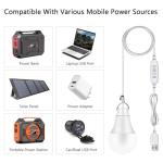 Apowking Bulbs R100 Power Bank Station, R100 Power Bank Power Station Generator Led Light Portable Emergency Lighting, Easy to use