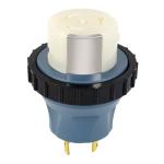 ElecStream Tech NEMA L5-30P to SS2-50R，Shore Power Adapter Generator 30A to Marine 50A with Locking Ring Pacfic Blue