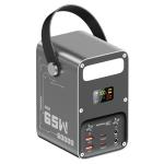 Power Bank 60000mAh Power Station High Capacity Fast Charging PD 65W LiFePO4 Portable Outdoor Generator with DC 12V/3A Output & LCD Display Battery Bank for iPhone 17, Samsung, iPad,MacBook & Camping