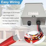 50 Amp 6 Circuit Transfer Switch Kit for Generator, 120/240V Pre-Wired Automatic Transfer Switch Kit, Meeting NEMA 3R Standards for Outdoor and Indoor Smart Transfer Switches