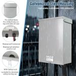 50 Amp 6 Circuit Transfer Switch Kit for Generator, 120/240V Pre-Wired Automatic Transfer Switch Kit, Meeting NEMA 3R Standards for Outdoor and Indoor Smart Transfer Switches