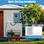 50 Amp 6 Circuit Transfer Switch Kit for Generator, 120/240V Pre-Wired Automatic Transfer Switch Kit, Meeting NEMA 3R Standards for Outdoor and Indoor Smart Transfer Switches