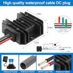 Starlink Mini Power Supply Starlink Mini 12V Adapter 12V/24V to 30V 3.5A, Waterproof DC Step Up Converter with Female Plug 9-28V Input for RV/Off-Grid/Marine, Starlink Mini Accessories