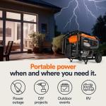 Generac 8,125 Starting Watt Portable Gas Generator - Home Backup or RV Ready - Heavy Duty Frame - Quiet, Long Runtime, Emergency Power- 49-State Compliant