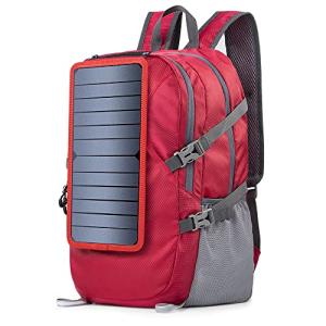 ECEEN Solar Backpack Travel Daypack Lightweight Packable with Solar Panel Charger for Phone Power Bank Outdoor Emergency Charger Camping Beach Essentials Gears