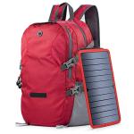 ECEEN Solar Backpack Travel Daypack Lightweight Packable with Solar Panel Charger for Phone Power Bank Outdoor Emergency Charger Camping Beach Essentials Gears