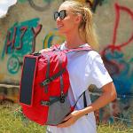 ECEEN Solar Backpack Travel Daypack Lightweight Packable with Solar Panel Charger for Phone Power Bank Outdoor Emergency Charger Camping Beach Essentials Gears