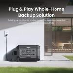 OUPES Mega 5 4000W Power Station, 5040Wh Lifepo4 Home Battery Backup, Expandable to 45.32kWh, 120V AC Output(7000W Surge), Solar Generator for Home Use, Emergency, Power Outages, RVs