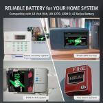 12V 9Ah Rechargeable Lithium Battery 2 Pack, 4000+ Deep Cycle LiFePO4 12 volt 9 amp Replacement for Alarm System, Universal 6FM9 1290 SLA Battery, Ride on Toys, Fish Finder, 15A BMS, F1 F2 Terminal