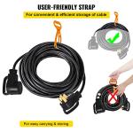 VEVOR 50 FT 50 Amp RV Extension Cord NEMA N14-50P to N14-50R, 125 / 250V Heavy Duty STW 6/3+ 8/1 RV Power Cord, for EV Charging and RV Trailer Campers