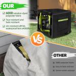 Zenicham Outdoor Generator Cover While Running, 600D Polyester Waterproof Generator Covers for Outside Fade and Tear Resistant, All-weather Generator Enclosure 26”Lx20”Wx20”H (Black)