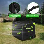 Zenicham Outdoor Generator Cover While Running, 600D Polyester Waterproof Generator Covers for Outside Fade and Tear Resistant, All-weather Generator Enclosure 26”Lx20”Wx20”H (Black)