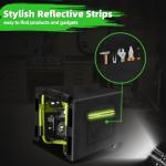 Zenicham Outdoor Generator Cover While Running, 600D Polyester Waterproof Generator Covers for Outside Fade and Tear Resistant, All-weather Generator Enclosure 26”Lx20”Wx20”H (Black)