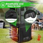 Zenicham Outdoor Generator Cover While Running, 600D Polyester Waterproof Generator Covers for Outside Fade and Tear Resistant, All-weather Generator Enclosure 26”Lx20”Wx20”H (Black)