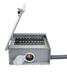 R310A Pro/Tran2 Outdoor 30-Amp 10-Circuit 2 Manual Transfer Switch with L14-30 Power Inlet