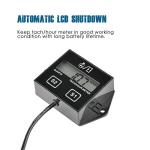 Runleader Digital Hour Meter Tachometer, Maintenance Reminder, Battery Replaceable, Automatically shutdown, Use for ZTR Lawn Mower Tractor Generator Marine Snowmobile.